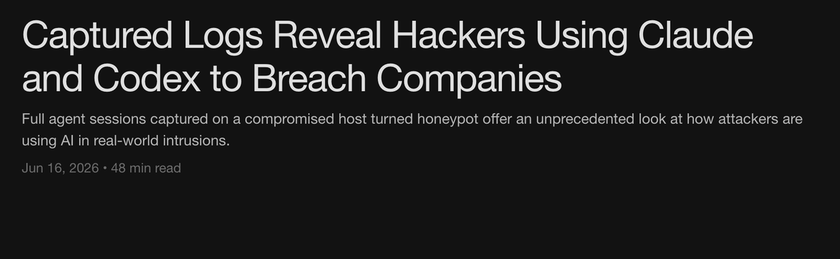 OALABS Research: Captured logs reveal hackers using Claude and Codex to breach companies