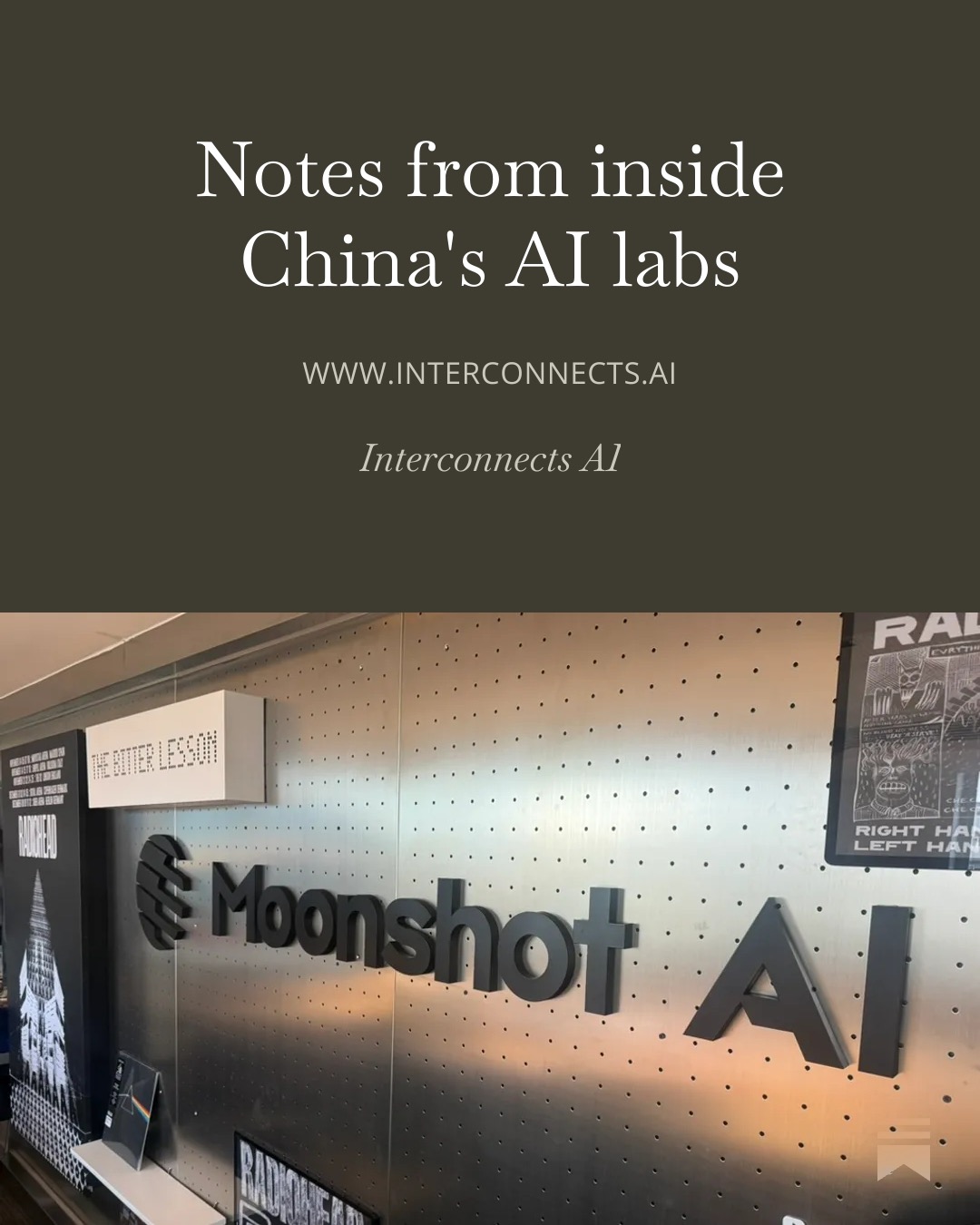 Notes from inside China's AI labs: the Moonshot AI office wall